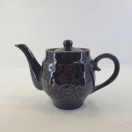 Заварочнй чайник, обливная керамика 0.5 л, винтаж СССР. Картинка 1